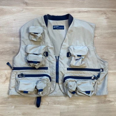 Colete de pesca com mosca Simms vintage GG feito em Bozeman Montana EUA - Imagem 1 de 4