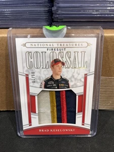 Panini National Treasures Colossal Race 2020 trajes de fuego usados/10 Brad Keselowski - Imagen 1 de 2
