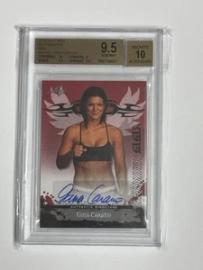 Tarjeta de autógrafo Leaf MMA Gina Carano 2010 #AUGC1 BGS 9,5 10 Mandalorian automático - Imagen 1 de 2