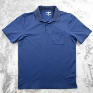 Rhone Polo Shirt Mens Small Blue Performance Stretch Pocket Golf Short Sleeve - Picture 1 of 16