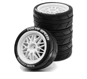 Chatmoo 65mm Wheels Tires For 1/10R RC TOKYO SPEED - New - Picture 1 of 10