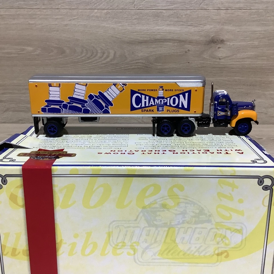 DINKY Matchbox Champion Spark Plugs 1956 Mack B-61 Tractor Trailer NEW w/ COA - Image 1 of 4