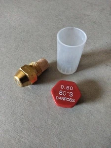 Gicleur DANFOSS 0,60 80°S Débit 0.60 USgal/h angle 80° Type S chaudière Fioul - Imagen 1 de 2