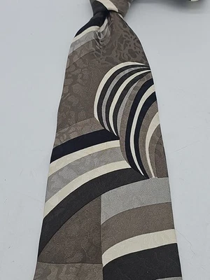 Giorgio Moreschi Necktie Italian Silk Handmade Art Deco  - Image 1 of 4