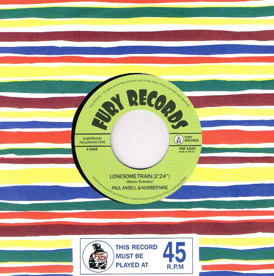 PAUL ANSELL & NUMBER NINE Lonesome Train / Rockin' Good Way 7" single Rockabilly - Image 1 of 1