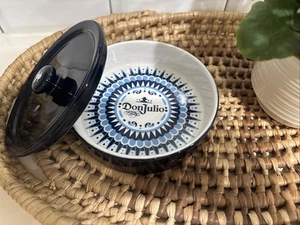 Don Julio Tequila 1942 Azul Blanco Cuenco Sal Rimmer Salsa 5.5” Diámetro con Tapa - Imagen 1 de 6