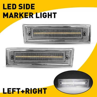 LED 前标记侧适用于清晰灯 Jimmy Chevy Blazer GMC C/K Suburban 拾音器 — 第 1/4 张图片