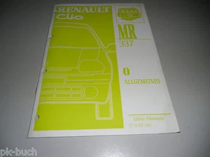 Werkstatthandbuch Renault Clio Datos Técnicos Cambio Aceite Einstellwerte 1997 - Imagen 1 de 1
