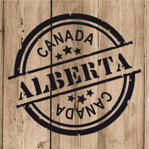 Pegatina de vinilo Alberta 10 cm / 4" con estampilla de calcomanía Alberta Canadá automóvil portátil tableta - Imagen 1 de 4