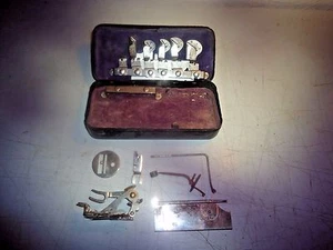 Greist Mfg. Co. Nähmaschinenaufsätze in Metall Black Box, Vintage - Bild 1 von 3