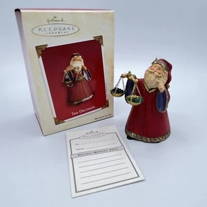 Hallmark Keepsake 2003 The Decision Santa Clause Christmas Tree Ornament Hanging - Picture 1 of 11