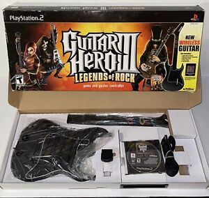 PS2 Guitar Hero Kramer Striker With Box, Dongle, Strap & Guitar Hero 5 Game