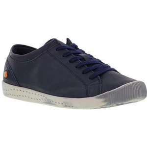 Softinos by Fly London Isla Ladies Womens Blue Leather Trainers Shoes Size 4-8