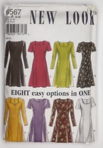 Patrón de costura New Look 6567 talla A 6-16 seis tallas en una SIN CORTAR - Imagen 1 de 5