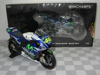 1/12 MINICHAMPS 122 143046  ROSSI MOTO GP 2014 YAMAHA MOVISTAR LIMITED EDITION  - Image 1 of 4