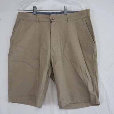 Nat Nast Shorts Mens 34 Luxury Originals Chino Golf Casual Stretch Flex Brown - Image 1 of 4
