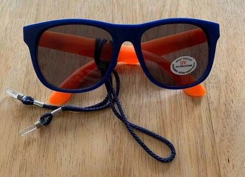 New York NY Mets Orange & Blue Sunglasses Citi Field SGA Amoco Promotional Item Cover