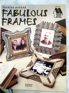 Annies Attic 870732 FAB PHOTO FRAMES plastic canvas pattern booklet 1998 14pg - Picture 1 of 3