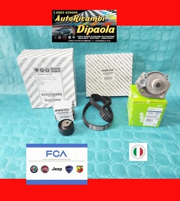KIT DISTRIBUZIONE ORIGINALE POMPA ACQUA FIAT 500 GRANDE PUNTO EVO PANDA 1.2 1.4 - Immagine 1 di 2