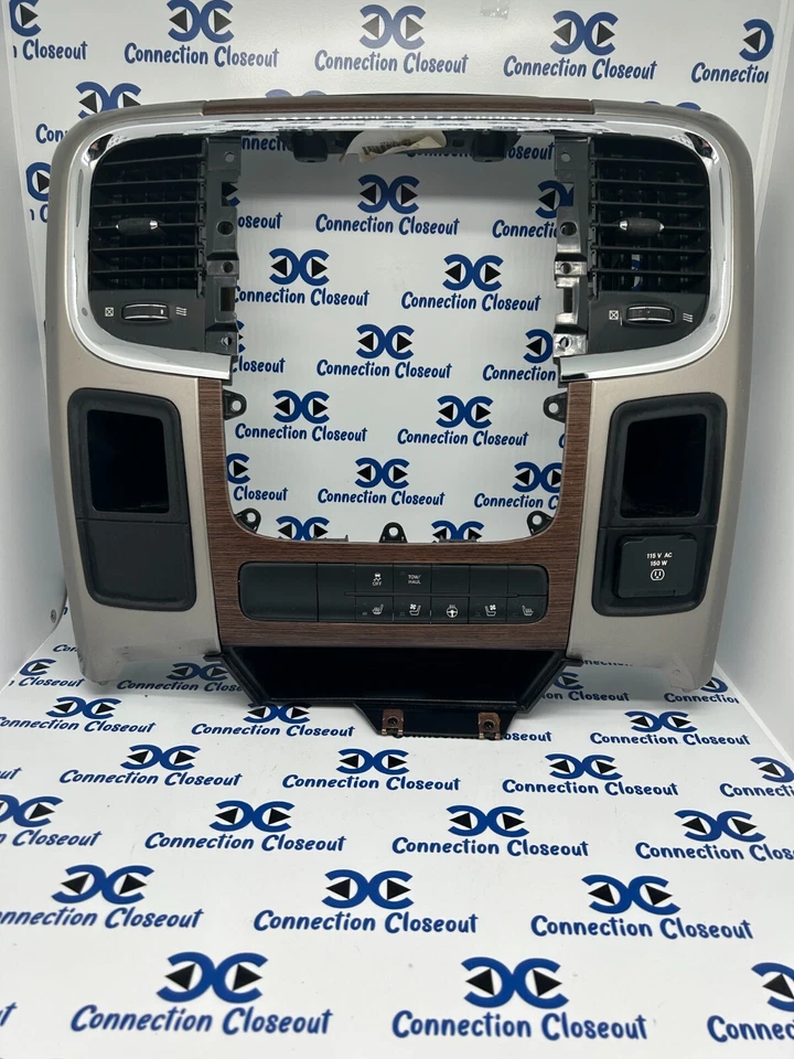 ✅ 2013-2020 RAM 1500 2500 3500 radio bisel grano madera/ajuste plateado 1VY941X9AB Foto 1 de 4