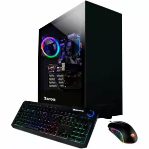 iBuyPower Gaming PC i3-10105F 500GB SSD + 2TB HDD 16GB GTX1060 6GB Wifi W11 RGB - Picture 1 of 12