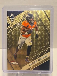 2022 Phoenix Football Javonte Williams Gold Vinyl 1/1 Denver Broncos Card Rare - Picture 1 of 4