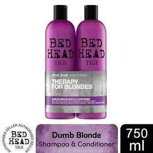 Bed Head by TIGI Shampoo & Conditioner Dumb Blonde Duo for Damaged Hair, 750ml - Picture 1 of 6