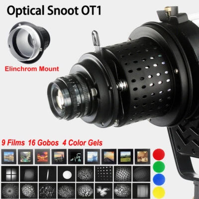 Focalized Optical Snoot Elinchrom Mount Lighting Effects for Stuido Photography - Image 1 of 4