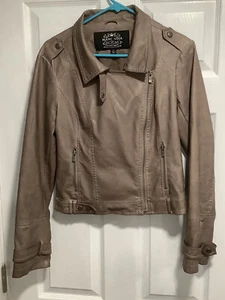 Blanc Noir Women Cropped Faux Leather Jacket Size Medium - Picture 1 of 8