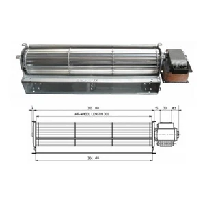 Ventilateur Tangential Poêle à Granulés TGA 60 / 1-300/30 Audrey Une Fergas