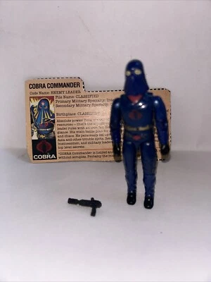 GI Joe Cobra Commander Hooded 1984 Hasbro Vintage Action Figure Complete Great - Image 1 of 4