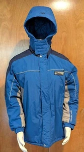 New Balance Winter Coat/Ski Jacket/Parka~Boys/Youth 14/16~Removable Hood~Blue - Picture 1 of 11