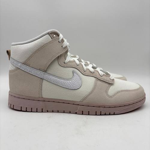 Scarpe da ginnastica Nike Dunk High Retro PRM in pelle screpolata taglia 9 5 da uomo DV0822 100