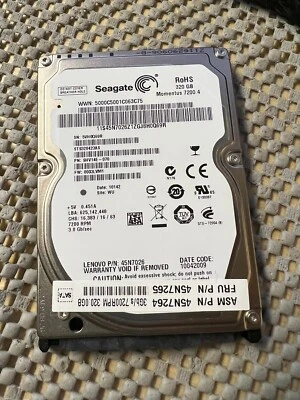 Lenovo 320GB 7200RPM SATA 3Gb/s 16MB Cache 2.5-Inch Hard Drive - Image 1 of 2