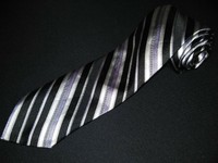 Robert Talbott Tie Black Silver Stripe Nordstrom Woven Luxury Jacquard Designer