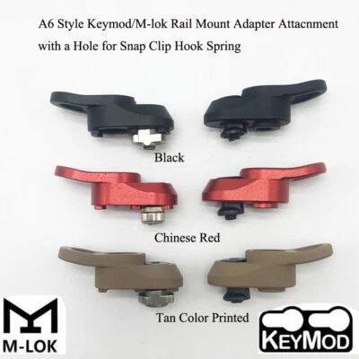 Sling Swivel Mount Base Adapter a Hole for Snap Clip For Keymod/M-lok Rail - Image 1 of 4