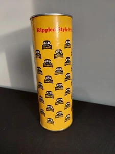 Yellow Rippled Style Extra Crunchy Pringles Can - No Top Vintage - Picture 1 of 9