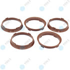 5 X You.S Centering Ring 70,4 66,6 Rim-Ring Dark Brown Eg for BMW Porsche