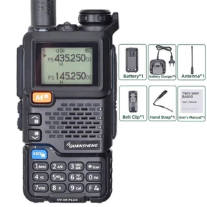 Walkie Talkie QuanSheng UV-5R PLUS doble banda radio de dos vías recargable 5W - Imagen 1 de 11