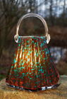 Gorgeous Valuable Handle Basket Murano Handmade Italy Collector's Item