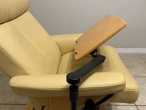 Large Ekornes Stressless Laptop Computer Table for Recliner Furniture Wood MCM - Picture 1 of 9