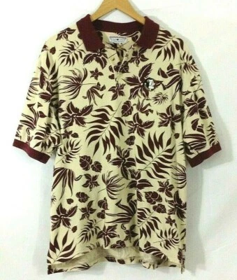 Florida State Seminoles Shirt Mens Large Beige Maroon Floral Boca Classics - Image 1 of 2