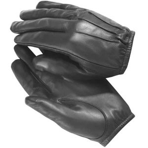 made with Kevlar Black Leather Gloves Security SIA Police Security - Picture 1 of 2
