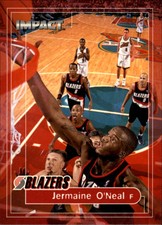 1999-00 SkyBox Impact Portland Trail Blazers Basketball Card #43 Jermaine O'Neal
