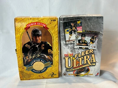 Tarjetas deportivas Leaf & Fleer 1993-1994 hockey NHL cajas originales sin sellar Foto 1 de 4