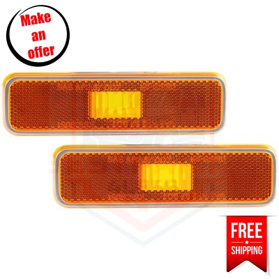 Front Side Marker Set of 2 Right & Left Side for 1981-1993 Dodge D150, D250 Base Foto 1 de 4