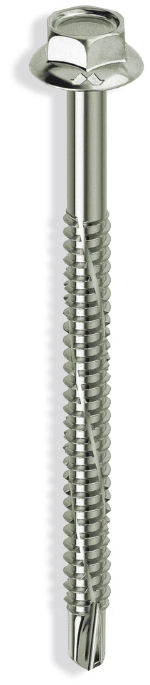 Mustad21540 viti autoperforanti per edilizia Testa esagonale con Collare 6 3x0