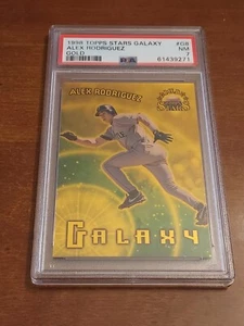 1998 Topps Stars ALEX RODRIGUEZ Parallel GALAXY GOLD Rare 5/50 PSA 7 Pop 1 - Picture 1 of 2