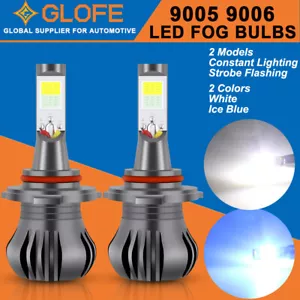 Bombilla LED antiniebla H10 9145 9140 luz blanca y azul hielo interruptor estroboscópico Flsh - Imagen 1 de 12