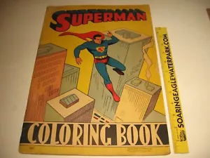 Saalfield Superman Coloring Book 1940 Nice condition - Picture 1 of 5